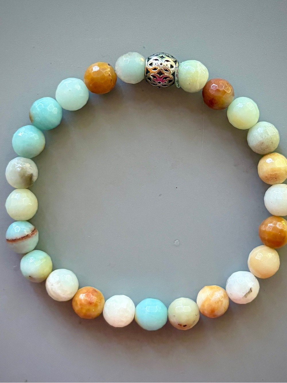 Green Amazonite Handcrafted Bead Bracelet